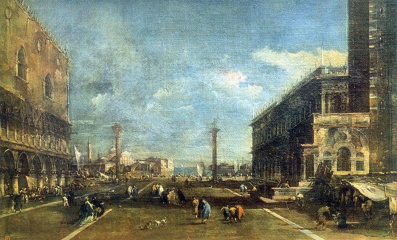 Francesco Guardi Little Square of St. Marcus